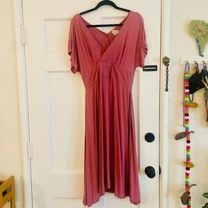 Field Day Mauve Midi Dress